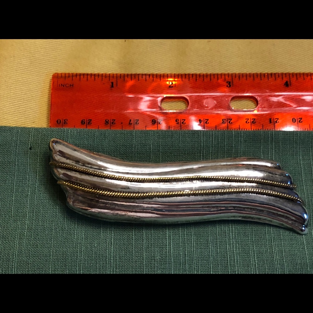 80’s 925 Sterling Silver Large pin or brooch